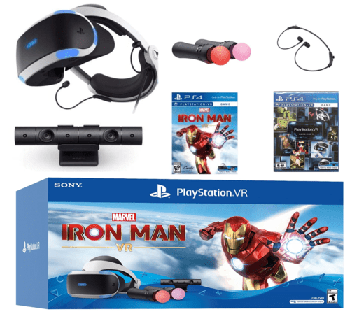PlayStation VR Marvels Iron Man VR Bundle + Camera + Headset + Move Controllers