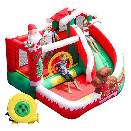 Christmas Bounce House with Sl...