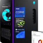 Alienware Aurora-R16 Gaming PC Desktop - Intel 24 cores i9-13900F(up to 5.6GHz), NVIDIA RTX 4070 GDDR6X 12GB, 64GB DDR5 RAM, 4TB SSD, 2TB HDD, Win 11 Pro, with Microsoft Office Lifetime License  Electronics
