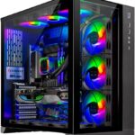 Skytech Gaming Prism II Lian Li O11 PC Desktop – Intel Core i9 13900K 3.0 GHz, NVIDIA RTX 4070 Ti, 1TB NVME Gen4 SSD, 32GB DDR5 RAM RGB, 1000W Gold PSU, 360mm AIO, 11AC Wi-Fi, Windows 11 Home 64-bit