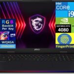 MSI Raider 18 HX Gaming Laptop 18" 240 Hz WQXGA (24-Core Intel i9-14900HX, GeForce RTX 4080, 32GB DDR5, 2x1TB PCIe SSD RAID 1, Per Key RGB KYB, 2 Thunderbolt 4, Wi-Fi 7, VR Ready, W11P) w/Dkz Hub  Electronics