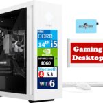 HP OMEN 25L Snow White Gaming Desktop PC (Intel i5-14400F, 32GB DDR5, 1TB PCIe SSD, GeForce RTX 4060 8GB, 600W PSU, WiFi 6,Bluetooth, 3 Display Port (DP), Win 11 Pro) w/KB, Mouse & Dockztorm  Electronics