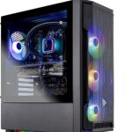Skytech Gaming Shadow Gaming PC Desktop – Intel Core i7 13700F 2.1 GHz, NVIDIA RTX 4060, 1TB NVME SSD, 16GB DDR4 RAM 3200, 600W Gold PSU, 360mm AIO, 11AC Wi-Fi, Windows 11 Home 64-bit,Black  Electronics