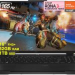 ASUS TUF Gaming A16 Laptop 16" FHD+ 165Hz 7ms 100% sRGB AMD Octa-core Ryzen 7 7735HS 16GB RAM 1TB SSD Radeon RX 7700S 8GB (>RTX4060) Backlit USB-C USB4 Fast Charging Win11 w/ICP Accessory  Electronics