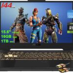 ASUS TUF F15 Gaming Laptop 15.6" FHD IPS 144Hz (MUX Switch + Optimus) Intel 12-core i5-12500H (Beats i7-11800H) 16GB RAM 1TB SSD GeForce RTX 3050 Backlit Thunderbolt4 USB-C Win11 w/ICP Accessory  Electronics