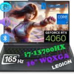 Lenovo Legion Pro 5 Gen 8 AMD 16" Gaming Laptop (2023 Model) - Ryzen 7 7745HX 8C, NVIDIA GeForce RTX 4070, 16 GB RAM, 1 TB M.2 NVMe Gen 4 SSD, 16.0" IPS QHD+ 165Hz, Windows 11 Home  Electronics