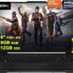ASUS TUF Gaming A16 Laptop 16" FHD+ 165Hz 7ms 100% sRGB AMD Octa-core Ryzen 7 7735HS 16GB RAM 512GB SSD Radeon RX 7700S 8GB (>RTX4060) Backlit USB-C USB4 Fast Charging Win11 w/ICP Accessory  Electronics