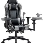 Marada Flight Joystick Hotas Mount with Chair Adjustable Compatible with Thrustmaster/Logitech A10C Hotas Warthog, X56 X52 More Stable Flight Simulator Cockpit with Seat, Not Include Gaming Devices  Video Games