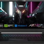 GIGABYTE AORUS 17 17.3" Thin Bezel QHD 2560x1440 240Hz, NVIDIA GeForce RTX 4070 Laptop GPU 8GB GDDR6, Intel Core i7-13700H, 16GB DDR5 RAM, 1TB SSD, Win11 Home (AORUS 17 BSF-73US654SH),Black : Electronics