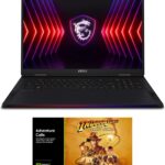 EXCaliberPC [2024] MSI Raider 18 HX A14VIG-255US (Intel Core i9-14900HX, 64GB DDR5 RAM, 2TB NVMe SSD, NVIDIA GeForce RTX 4090, 18" UHD+ 120Hz Mini LED, Windows 11 Pro) Gaming Laptop  Electronics