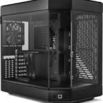HYTE Y60 Modern Aesthetic Dual Chamber Panoramic Tempered Glass Mid-Tower ATX Computer Gaming Case with PCIE 4.0 Riser Cable Included, Black (CS-HYTE-Y60-B)  Electronics