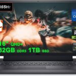 Dell G16 7630 Gaming Laptop | 16" QHD+ 165Hz 100% DCI-P3 G-SYNC | Intel 24-Core i9-13900HX | 32GB DDR5 1TB SSD | GeForce RTX 4070 | RGB Backlit Thunderbolt AI Noise Cancellation Office 2021 Win11Pro  Electronics