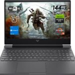 HP Victus 15 Gaming Laptop, 15.6" FHD 144Hz Display, AMD Ryzen 5 7535HS, 16GB DDR5 RAM, 512GB PCIe M.2 SSD, NVIDIA GeForce RTX 2050, HDMI, Webcam, Backlit Keyboard, Wi-Fi 6, Windows 11 Home, Silver  Electronics