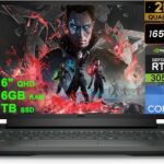 DELL G16 7620 Gaming Laptop 16" QHD 165Hz Intel 14-Core i7-12700H (Beats i9-11950H) 16GB RAM 1TB SSD GeForce RTX 3050 Ti Graphic RGB Backlit USB-C Alienware-Inspired Thermal System Win11 Black  Electronics