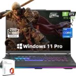 ASUS ROG Strix G16 16" 240Hz Gaming Laptop Intel-i9-14900HX(24 cores), NVIDIA GeForce RTX 4060, 64GB DDR5 RAM, 4TB SSD, Wi-Fi 6, Backlit Keyboard, Windows 11 Pro & Microsoft Office Lifetime License  Electronics