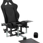 SimFab Modular Flight Simulator Cockpit For Combat Simulation. DCS Edition. Compatible With Thrustmaster Warthog, WinWing, VirPil, VKB And Alike Controls. Upgradable To General Aviation, Space Sim Or Sim Racing. (black seat)  Video Games