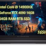 NewestDell Alien.ware m18 R2 Gaming Laptop, 18" QHD+ 165Hz, 3ms, 14th Gen Intel Core i9 14900HX Processor, 64 GB RAM 8 TB SSD, NVIDI.A GeForce RTX 4090 16 GB, Wifi 7 Windows 11 1Y Premium Support  Electronics