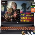acer Nitro V 16 Gaming Laptop 16" WUXGA IPS 165Hz AMD Zen 4 Octa-Core Ryzen 7 8845HS (Beats i7-12700H) 32GB RAM 1TB SSD GeForce RTX 4060 8GB Backlit Win11 w/ICP Accessory  Electronics