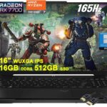 ASUS TUF Gaming A16 Laptop | 16" WUXGA 165Hz 100% sRGB | AMD 8-core Ryzen 7 7735HS | 16GB DDR5 512GB SSD | Radeon RX7700S 8GB (>RTX4060) | Backlit USB-C USB4 Win11Pro w/DLCA Accessory  Electronics