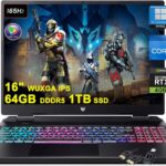 acer Predator Helios Neo 16 Gaming Laptop | 16" WUXGA IPS 165Hz 100% sRGB | Intel 14-Core i7-13650HX | 64GB DDR5 1TB SSD | GeForce RTX 4060 8GB | RGB Backlit Killer AX1650 Win11Pro w/DLCA Accessory  Electronics