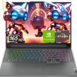 Lenovo Legion Slim 5 Gen 9 Laptop, AMD Ryzen 7 8845HS, 16" WQXGA Display, 16 GB DDR5 RAM, 1 TB PCIe SSD, NVIDIA GeForce RTX 4070, Backlit Keyboard, Windows 11 Home, Grey  Electronics
