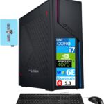 ASUS ROG G22CH Gaming Desktop (Intel i7-13700F, GeForce RTX 4070 12GB, 16GB DDR5, 1TB PCIe SSD, VR Ready, WiFi 6E, Bluetooth 5.3, Win11H) w/Keyboard, Mouse, & DKZ USB Port Expander  Electronics