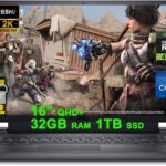 Dell G16 7630 16 Flagship Gaming Laptop 16" QHD+ 165Hz (100% DCI-P3, 3ms) Intel 24-Core i9-13900HX Processor 32GB RAM 1TB SSD GeForce RTX 4070 8GB Graphic RGB Backlit Thunderbolt Win11 w/ICP Accessory  Electronics