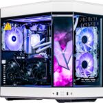 Velztorm LCD Praetix Gaming Desktop PC (14th Gen Intel i9-14900K 2.40GHz, GeForce RTX 4090 24GB, 128GB DDR5, 2TB PCIe NVMe SSD + 6TB HDD, 360mm AIO, 1000W PSU, RGB Fans, WiFi 6E, Win 10 Pro) VELZ0091  Electronics