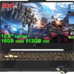 ASUS TUF F15 Gaming Laptop | 15.6" FHD 144Hz (MUX Switch + Optimus) | Intel 12-core i5-12500H (>i7-11800H) | 16GB DDR4 512GB SSD | GeForce RTX 3050 Backlit Thunderbolt USB-C Win11Pro w/DLCA Accessory  Electronics