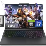 Lenovo Legion Pro 5i 16" WQXGA Gaming Laptop, Intel i7-14700HX, 32GB DDR5, 1TB SSD, NVIDIA GeForce RTX 4070 8GB, 4-Zone RGB Backlit Keyboard, Wi-Fi 6E, Win 11 Pro, Gray, 256GB Docking Station Set  Electronics