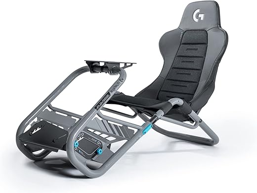 Playseat Trophy - Logitech G Edition Sim Racing Cockpit | Fully Adjustable | Supports all Direct Drive Steering Wheels | Lightweight & Robust | Absolute Comfort ActiFit