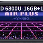 Zestioe AYANEO Air Plus (AMD R7-6800U)- 6 Inches Handheld PC Game Console Win 11 Laptop Touch Screen Video Game Console, CPU AMD Ryzen 7 6800U Processor Tablet PC (Black, 16GB+1TB)  Electronics