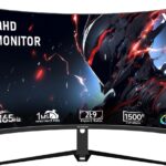 34-Inch Ultra WQHD Curved Gaming Monitor 3440 x 1440p, 180Hz, 100% sRGB, 1ms, FreeSync, 1500R Ultrawide 219, HDMI DisplayPort Display Build-in Speakers, VESA, Tilt Adjustable : Electronics