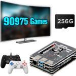JAnimauxx Retro Game Console Built in 90000+ Games, Batocera 39 Game System, Plug and Play Video Game Console for TV, 4K UHD Portable Emulator Console, Retropie 4B (256G PI + Wired Controller)  Toys & Games