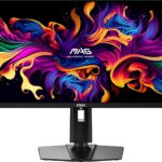 MSI MAG 271QPX QD-OLED E2 27-inch 2K Gaming Monitor, 2560 x 1440 (QHD), 0.03ms Response Time, 240Hz, True Black HDR 400, HDMI, DP Port, Tilt and Height Adjustable  Electronics