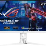 ASUS ROG Strix XG27AQ-W 27” 1440P HDR Gaming Monitor - White, QHD (2560 x 1440), Fast IPS, 170Hz, 1ms, Extreme Low Motion Blur Sync, G-SYNC Compatible, Eye Care, HDMI, DisplayPort, USB, DisplayHDR400  Electronics