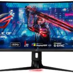 ASUS ROG Strix 34” Gaming Monitor (XG349C) - UWQHD (3440 x 1440), 180Hz, 1ms, Extreme Low Motion Blur Sync, 135% sRGB, G-Sync Compatible, DisplayHDR 400, Eye Care, USB-C, DisplayPort, HDMI, Black  Electronics
