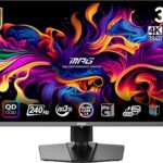 MSI MPG 321URX QD-OLED, 32" 4K UHD Quantum Dot OLED Gaming Monitor, 3840 x 2160, 0.03ms, 240Hz, True Black HDR 400, 90W USB Type C, HDMI, DP Port  Electronics