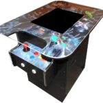 Doc and Pies Arcade Factory Full Size Professional Cocktail Arcade Machine | 412 Classic Games | Original, Classic Design | 2-Player | Full Size LCD Screen, Buttons and Joystick  Toys & Games