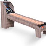 Hathaway Shooting Star 9-ft Arcade Ball Roll and Score Machine Table with LED Electronic Scorer and Sound, Great for Family Recreation Game Rooms, Driftwood  Sports & Outdoors
