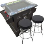 Creative Arcades Full Size Commercial Grade Cocktail Arcade Machine | 412 Games | 26" LCD Screen | 9" Riser | Square Glass Top | 2 Sanwa Joysticks | Trackball | 2 Stools Included | 3 Year Warranty  Video Games