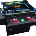Creative Arcades Full Size Commercial Grade Cocktail Arcade Machine | 4 Player | 1162 Games | 26" LCD Screen | 3 Sided | Square Glass Top |4 Sanwa Joysticks | Trackball | 2 Stools | 3 Year Warranty