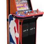 ARCADE1UP NBA Jam 30th Anniversary Deluxe Arcade Machine, Built for Your Home, 5 Foot Tall Cabinet with 3 Classic Games  Toys & Games