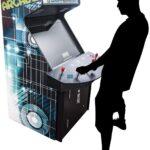 Creative Arcades Full Size Stand-Up Commercial Grade Arcade Machine | 4 Player | 3500 Games | 32" LCD Screen | 4 Sanwa Joysticks | Trackball | 2 Stools Included | 3 Year Warranty  Electronics